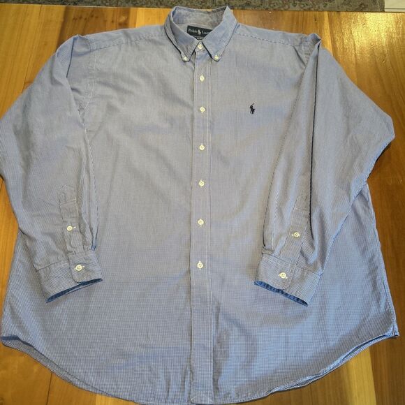 Ralph Lauren Blake Men’s Shirt. XL. Button Up. Long Sleeve. Logo. Plaid - Picture 1 of 11